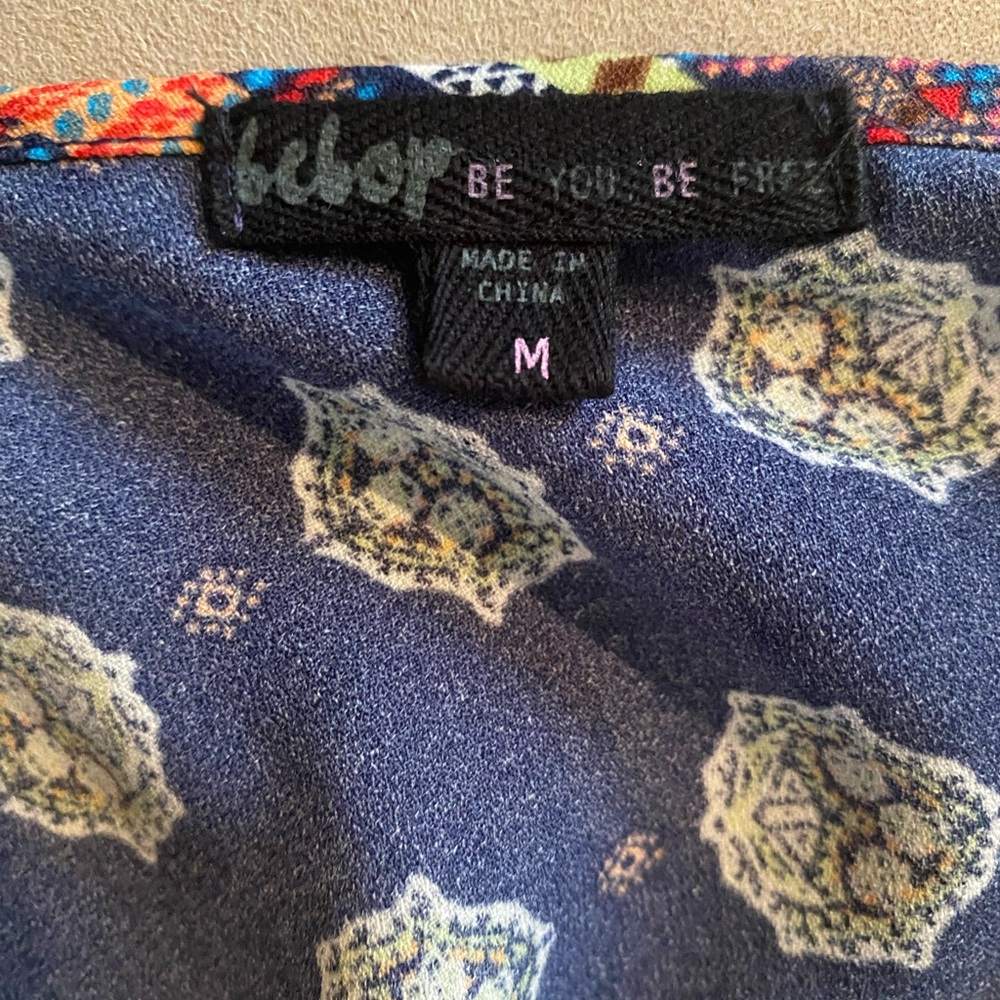 BE BOP/M/Blue Romper/Aztec Pattern/Polyester - Picture 6 of 7